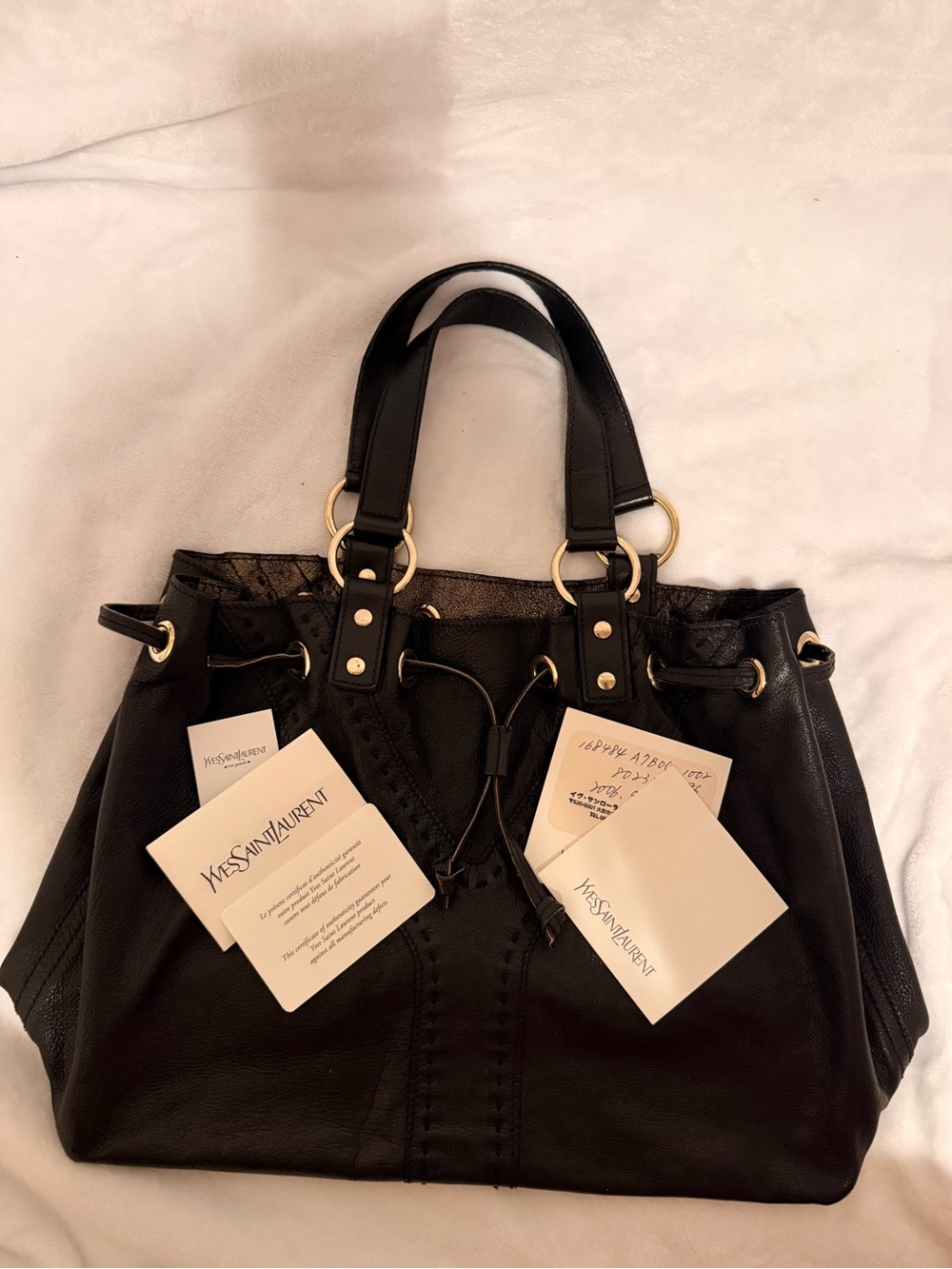 Yves Saint Laurent (YSL) Reversible Double Sac Y Tote - Picture 11 of 16